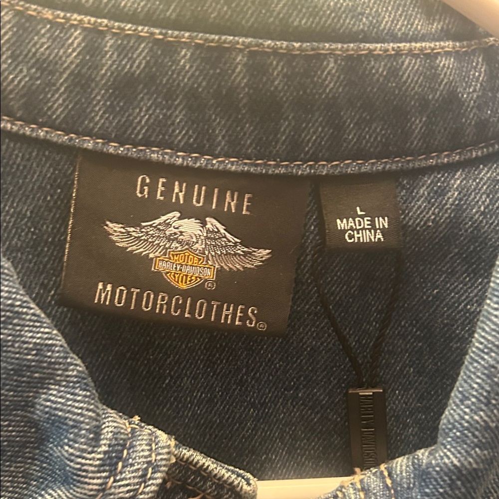 Harley-Davidson Women's Classic Blue Jean Jacket - Picture 3 of 3